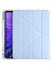 Samsung Galaxy Tab S6 Lite SM-P610 P617 Kılıf Tri Folding Standlı Kalemlikli Kalem Bölmeli 3 Katlamalı Standlı Uyku Modlu Smart Kapak 2