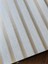 Beyaz Gold 3D Çıta Panel Görünümlü Hava Alabilen Silinebilir Duvar Kağıdı 5 M² 2