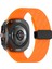 Samsung Galaxy Watch Ultra 47MM Silikon Saat Bandı Manyetik Tokalı Karbon Fiber Doku (Yurt Dışından) 1