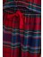 Yılbaşı Temalı Beli Lastikli Ekose Desenli Flanel Pijama Altı-Fall in Love X9052AZ24WN 5