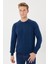 Zincir Desenli Regular Fit Triko Kazak- T-1292 1