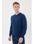 Zincir Desenli Regular Fit Triko Kazak- T-1292 2