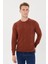 Zincir Desenli Regular Fit Triko Kazak- T-1292 1