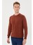 Zincir Desenli Regular Fit Triko Kazak- T-1292 2