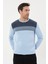 Çizgi Desenli Regular Fit Triko Kazak- T-1281 2