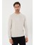 Zincir Desenli Regular Fit Triko Kazak- T-1292 2