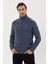Saç Örgü Desenli Regular Fit Yün KAZAK-T-5011 3
