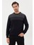 Çizgi Desenli Regular Fit Triko Kazak- T-1281 1