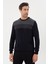 Çizgi Desenli Regular Fit Triko Kazak- T-1281 3