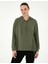 Kadın Haki Comfort Fit Modal Kumaş Sweatshirt 50290969-VR027 1