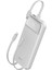 10000MAH 22.5W LED Ekranlı Lightning ve Type-C Kablolu Powerbank Taşınabilir Hızlı Şarj Cihazı Beyaz 1