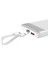 10000MAH 22.5W LED Ekranlı Lightning ve Type-C Kablolu Powerbank Taşınabilir Hızlı Şarj Cihazı Beyaz 3