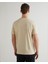 Erkek Bej Regular Fit Bisiklet Yaka Logolu T-Shirt 2033021.239 2