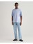 Erkek Mavi Relaxed Fit Bisiklet Yaka Logolu T-Shirt 2057027.474 2