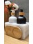 Marka 2 Li Beyaz-Beyaz Mutfak & Banyo Sıvı Sabunluk Seti 500ML 500ML Bambu Standlı. 2