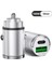100W Mini Silver Çakmaklık USB Type-C Soketli Araç Içi Süper Hızlı Şarj Adaptörü 1