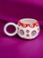 Ece Kırmızı Nazar El İşi Seramik Kupa Bardak Mug 3