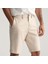 Erkek Krem Relaxed Fit Şort 5