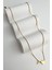 Çelik Kalp Detaylı F Harfi Kolye (45CM+5CM) 1