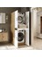 Banyo Dolabı Kapaklı Çamaşır ve Kurutma Makinesi Dolabı 70X185 cm 3