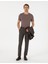 Erkek Kahverengi Slim Fit Kumaş Pantolon 50292959-VR029 1