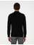 Erkek Siyah Slim Fit Yarım Balıkçı Yaka Triko Kazak 50300625-VR046 5
