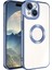 Apple iPhone 15 Kılıf Kamera Korumalı Logo Gösteren Omega Kapak - Sierra Mavi 1
