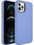 Apple iPhone 12 Pro Max Uyumlu Metal Çerçeve ve Buton Tasarımlı Sert Botox Kapak - Lavendery Gray 1