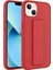 Apple iPhone 14 Plus Kılıf Qstand Kapak - Kırmızı 1