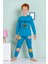 Erkek Çocuk Gezegen Desenli Uzun Kollu Pijama Takımı 1