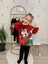 Yigit Butik Yılbaşı Baskılı Taytlı Kız Çocuk Alt Üst Takım 1