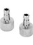 2 Metal Airbrush Hıı Bağlantı Çoğaltıcı Hortum Örü Serbest Bırakma Adaptörü 1/8 (Yurt Dışından) 1
