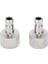 2 Metal Airbrush Hıı Bağlantı Çoğaltıcı Hortum Örü Serbest Bırakma Adaptörü 1/8 (Yurt Dışından) 2