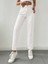 Kadın Mom Fit Jeans Kot Pantolon Beyaz 1