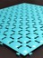 9 Adet 33 x 33 x 1,5 cm Ortopedik Plastik Yer Karosu, Geçkili Paspas, Islak Zemin Izgarası, Turkuaz Mavi 1