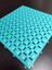 1 Adet 33 x 33 x 1,5 cm Ortopedik Plastik Yer Karosu, Geçkili Paspas, Islak Zemin Izgarası, Turkuaz Mavi 2
