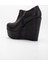 Gloria Siyah Cilt Dolgu Taban Platform Bot 12 cm 5