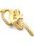 Altın Kaplama Zirkon Taşlı Yıldız Detaylı Çelik Ear Cuff Küpe UNK-686 5