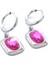 316L Çelik Pembe Taşlı Fantezi Küpe UNK-562 5