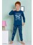 Erkek Çocuk Dinazor Desenli Uzun Kollu Pijama Takımı 1