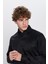 Slim Fit Dar Kesim Uzun Kollu Önden Kulplu Düz 4 Mevsim Erkek Gömlek 2