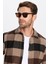Erkek Slim Fit Dar Kesim Oduncu Kareli Kışlık Gömlek 1