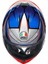 K6 S Slashcut Mavi Kırmızı Kapalı Kask 4