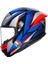 K6 S Slashcut Mavi Kırmızı Kapalı Kask 5