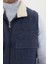 Peluş Yaka Detaylı Spor Yelek- 8090 3