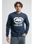 ECKO UNLTD Lıberty Lacivert Bisiklet Yaka Baskılı Loose Fit Erkek Sweatshirt 1