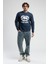 ECKO UNLTD Lıberty Lacivert Bisiklet Yaka Baskılı Loose Fit Erkek Sweatshirt 3