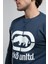 ECKO UNLTD Lıberty Lacivert Bisiklet Yaka Baskılı Loose Fit Erkek Sweatshirt 4