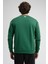 Eastsıde Yeşil Bisiklet Yaka Nakışlı Loose Fit Erkek Sweatshirt 2