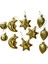 Yılbaşı Karışık Süs Gold 10LU 2
